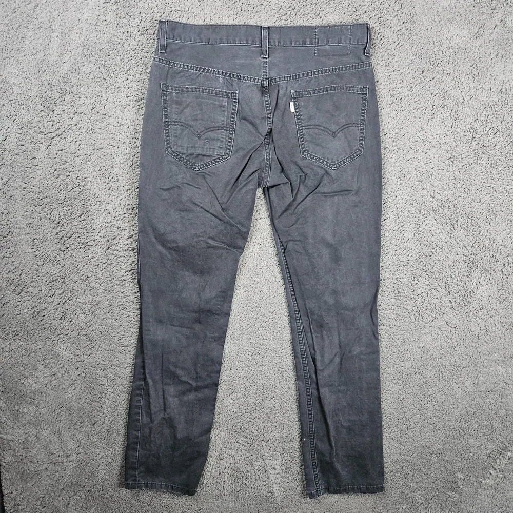 Levi Strauss Co‎ Pants Mens 34x32 Dark Gray Chino Button Closure Classic Utility